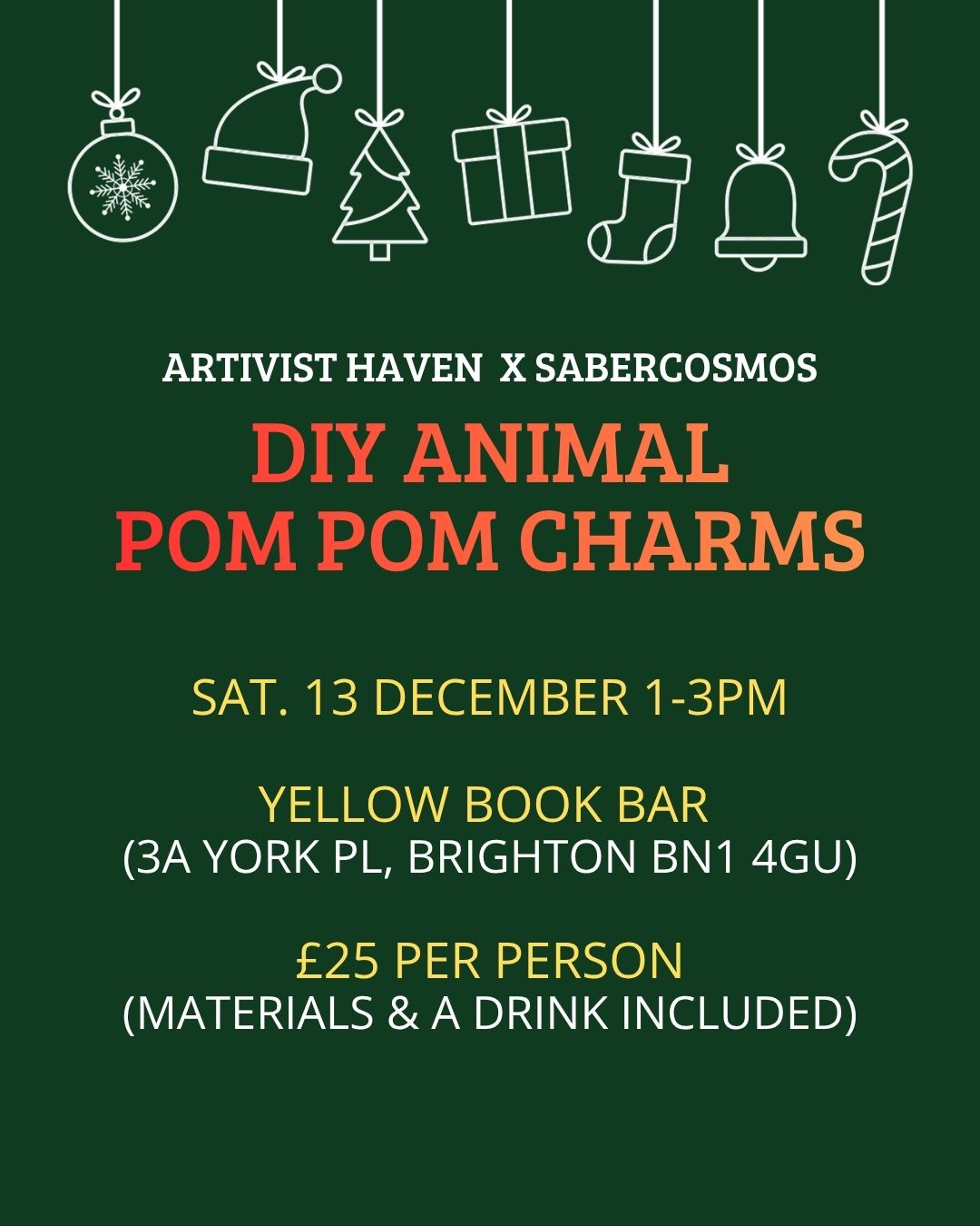 DIY Animal Pom Pom Charms