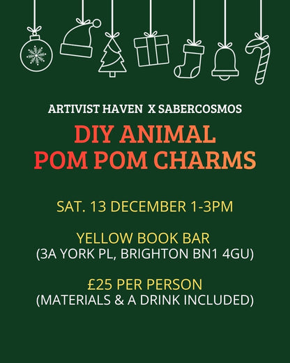 DIY Animal Pom Pom Charms